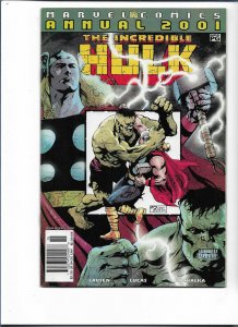 INCREDIBLE HULK ANNUAL 2001 NM VS THOR MARVEL COMICS