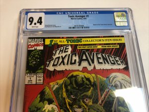 Toxic Avenger (1991) # 1 (CGC 9.4 WP) | 1st Full App Peter Dinklage New Movie