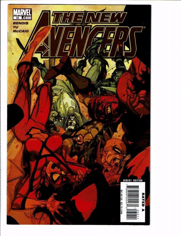 6 New Avengers Marvel Comic Books # 32 33 34 35 36 39 Iron Man Hulk Thor J99