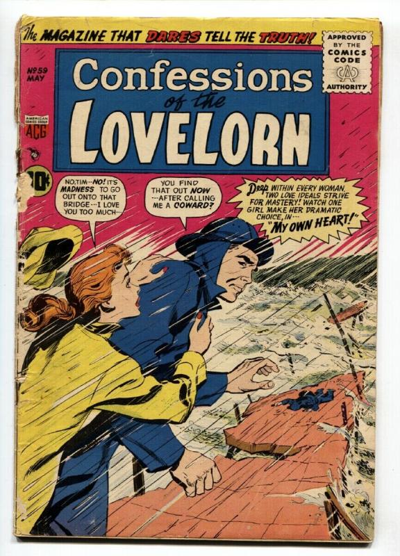 Confessions of The Lovelorn #59 1955-ACG Romance comic G