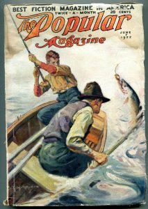 Popular Pulp Magazine June 7 1922- Fishing cover G