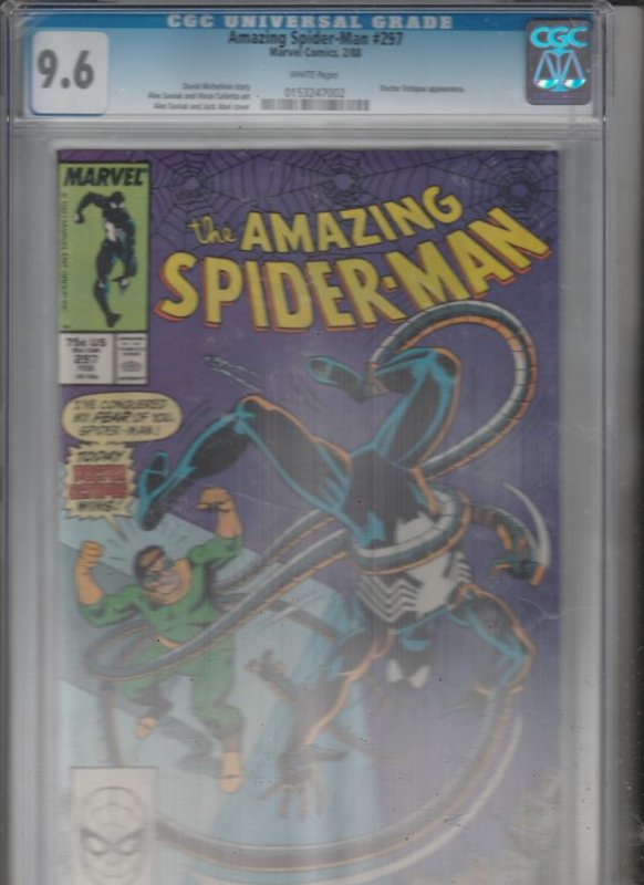 Amazing Spider-Man CGC #297 (Feb-88) NM+ Super-High-Grade Spider-Man