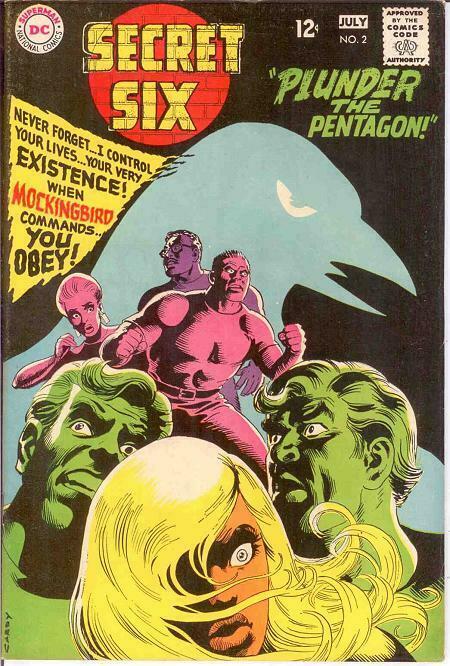 SECRET SIX 2 VF   July 1968 COMICS BOOK