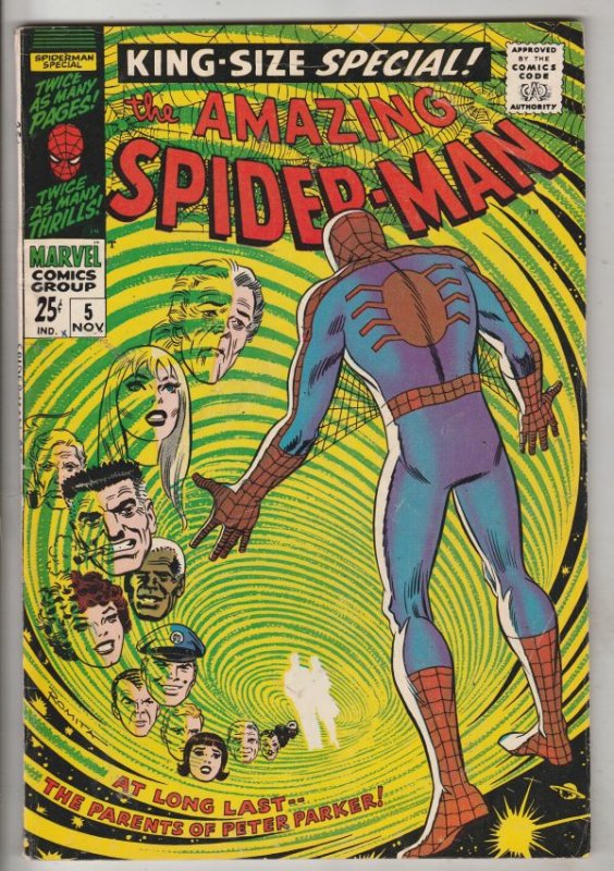 Amazing Spider-Man King-Size Annual #5 (Nov-68) VF+ High-Grade Spider-Man