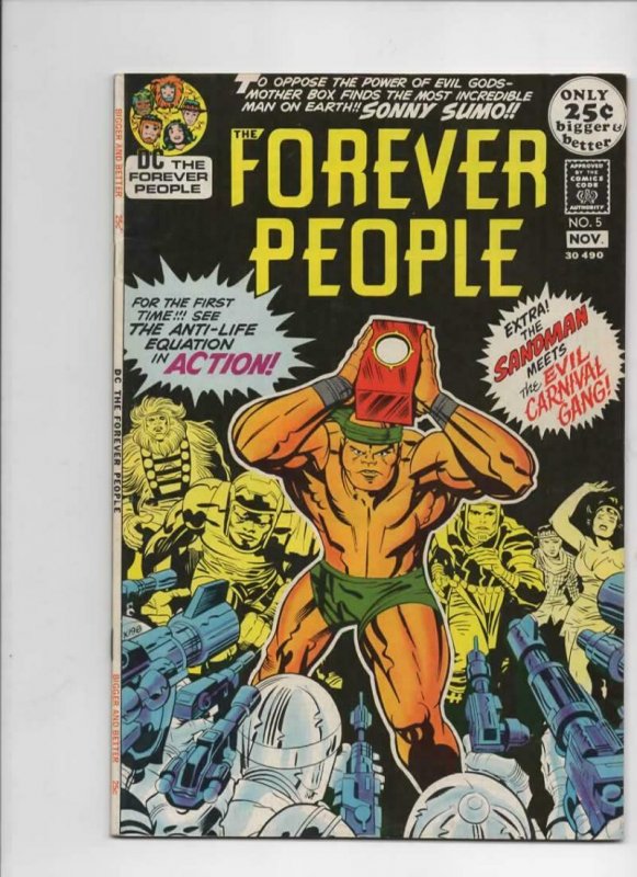 FOREVER PEOPLE #1 2 3 4 5 6 7 8 9 10 11, Jack Kirby, 1971, Darkseid, Signed, HG