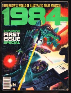 1984 #1 1978- Warren-1st issue-Richard Corben sci-fi cover-Wally Wood-Alex Ni...
