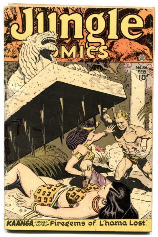 Jungle Comics #86 1947-Kaanga- bondage cover- G