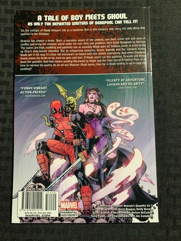 2016 DEADPOOL Dracula's Gauntlet SIGNED SC VF 8.0 1st Marvel / Fisherman