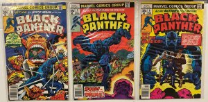 *Black Panther (1977, Kirby) 6vf, 7vf, 8vf, 9vf, 10fn, 12vf