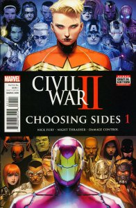 Civil War II: Choosing Sides #1 VF/NM ; Marvel | Nick Fury Damage Control