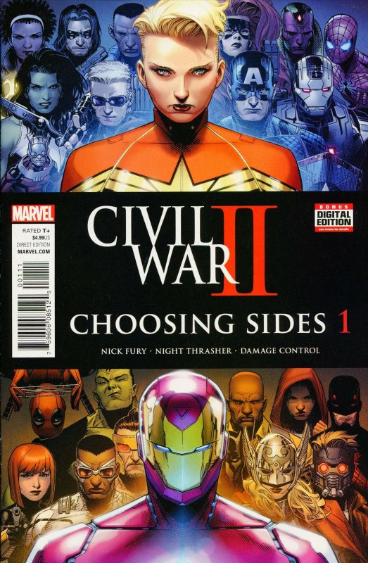 Civil War II: Choosing Sides #1 VF/NM ; Marvel | Nick Fury Damage Control