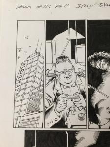 Venom 165 Page 11 Mark Bagley Original Art 3/5 Splash Interior Scary!