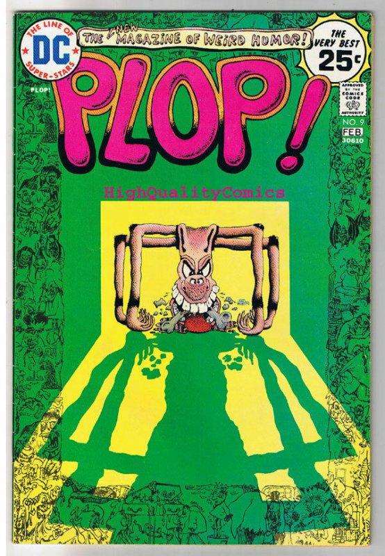 PLOP! #9, FN/VF, Sergio Aragones, Basil Wolverton, 1973, more SA in store