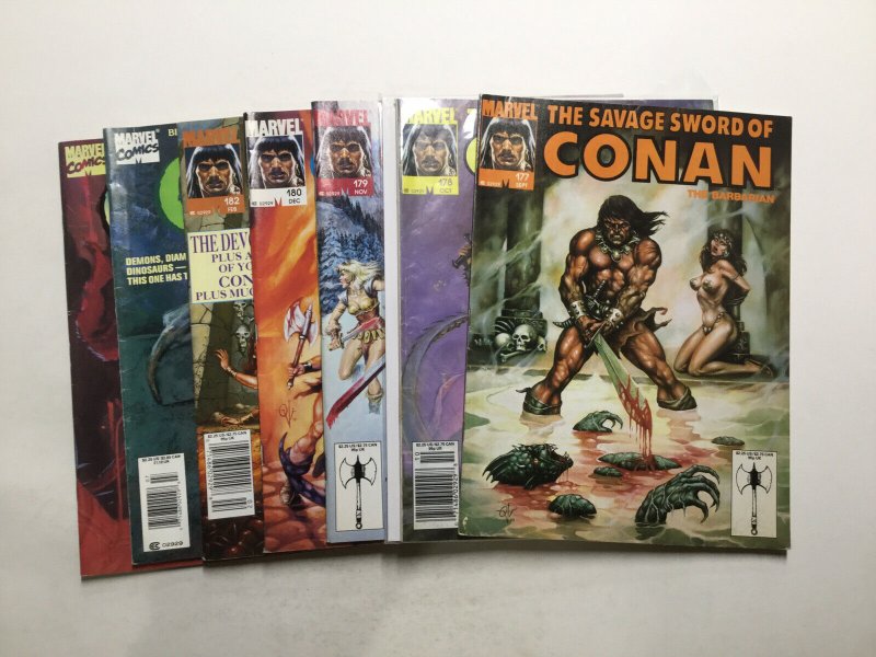 Savage Sword Of Conan 89-227 Magazine Lot 74 Issues Fine 6.0 Marvel