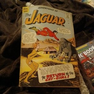 Adventures Of The Jaguar #4 Archie Adventure Series 1962 return of the cat girl