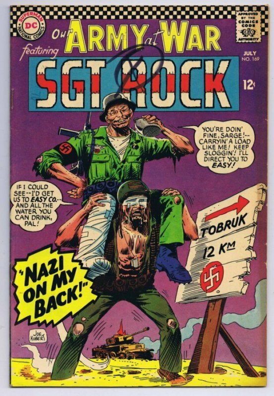 Our Army at War #169 ORIGINAL Vintage 1966 DC Comics Sgt Rock  