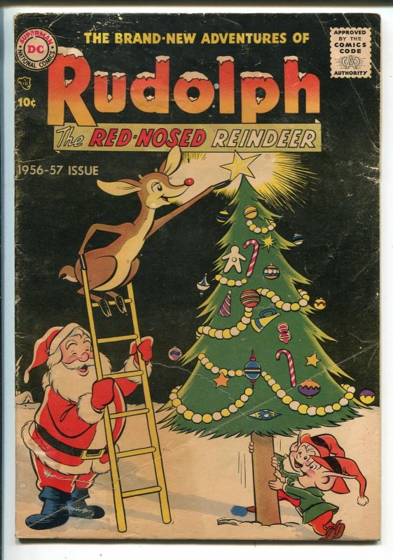 Rudolph The Red-Nosed Reindeer 1956-DC-Santa Claus-Christmas issue-VG-