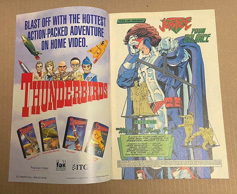 Justice Four Balance #2 ( 8.5 VFN+ )  Fabian Nicieza / October 1994