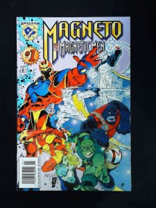 MAGNETO AND THE MAGNETIC MEN #1  MARVEL/DC COMICS 1996 VF+ NEWSSTAND