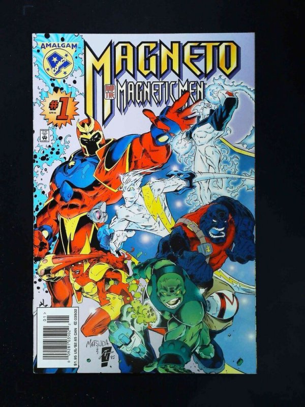 MAGNETO AND THE MAGNETIC MEN #1  MARVEL/DC COMICS 1996 VF+ NEWSSTAND