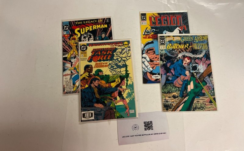 4 DC Comics JL Task Force 5 Legacy Superman 1 Butcher 2 Legion '91 24 46 RC47