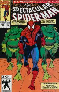 Spectacular Spider-Man, The #185 VF; Marvel | save on shipping - details inside