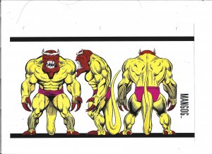 Official Handbook of the Marvel Universe Sheet- Mangog