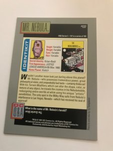 MR. NEBULA #137 card : 1992 DC Universe Series 1, NM/M, Impel, Eiffel Tower