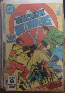 BATMAN AND THE OUTSIDERS # 12 1984 DC comics  jim aparo  katana origin