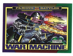 1993 Marvel Universe #151 Famous Battles: War Machine