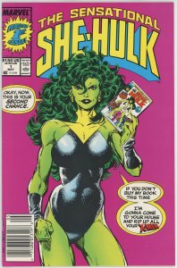 Sensational She Hulk #1 (1989) - 9.2 NM- *Classic Byrne Cover* Newsstand