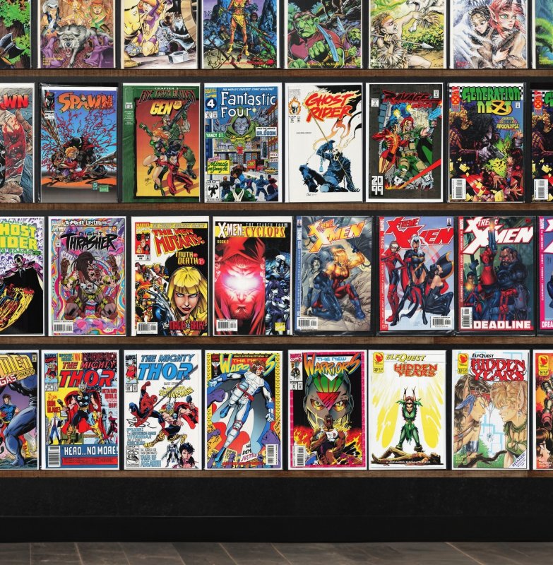 Huge Lot 150+ Comics with The New Warriors, Elfquest: Hidden Years & More!