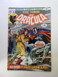 Tomb of Dracula #8 (1973) VG+ condition   top staple detached from cover