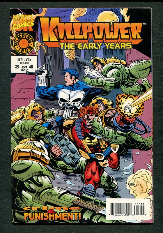 Killpower #2 #3 #4 (SET) 9.4 NM - 9.6 NM+ / Mike W. Barr / Punisher / 1993