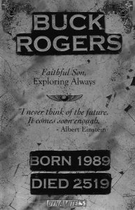 Buck Rogers (Dynamite) #3C VF/NM ; Dynamite | Incentive Variant B&W John Cassada