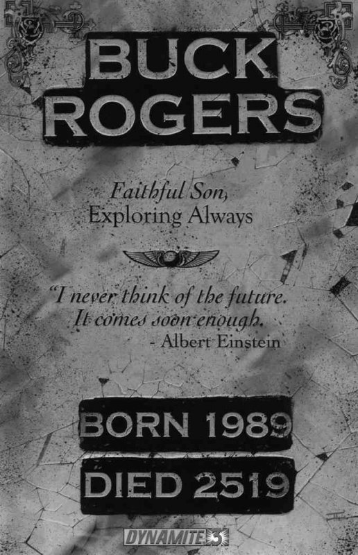 Buck Rogers (Dynamite) #3C VF/NM ; Dynamite | Incentive Variant B&W John Cassada