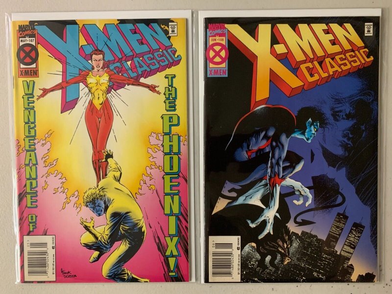 Classic X-Men comics lot #2-108 newsstand 26 diff 6.0 (1986-95)