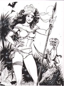 Savage Land Rogue Commission - Signed Art by Tom Derenick