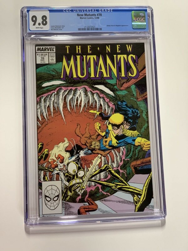 New Mutants 70 Cgc 9.8 White Pages Marvel X-men Copper Age