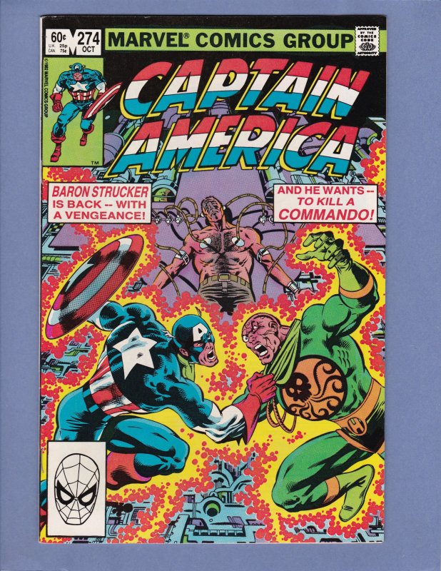 Captain America #231 #242 #247 #257 #258 #260-264 #267-271 #273 #274 #283