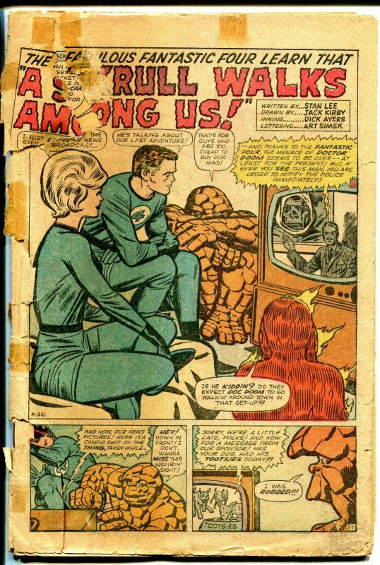 Fantastic Four #18-Super Skull origin-Jack Kirby art-P