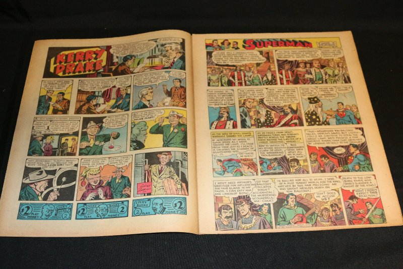 1949 Sunday Mirror Weekly Comic Section December 4th (Fine+) Superman vs Merlin