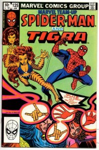 MARVEL TEAM-UP #125, VF+, Spider-Man, Tigra 1972 1983  more in store