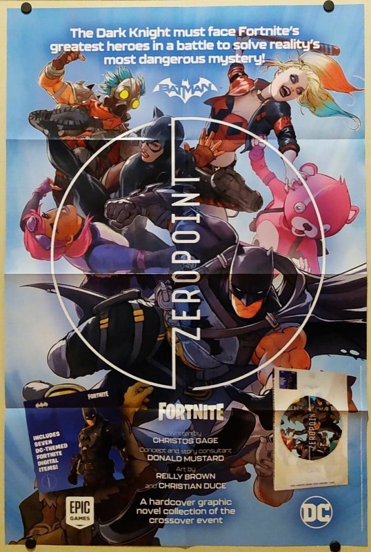 Batman Fortnite Zero Point #2 Folded Promo Poster (24 x 36) New! [FP122]