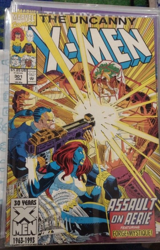 UNCANNY X-MEN #301  1993 MARVEL DISNEY assault on aerie forge mystique