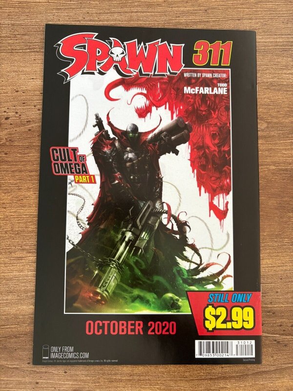 Spawn # 310 NM 2nd Print Variant Cover Image Comic Book Todd McFarlane 8 J288