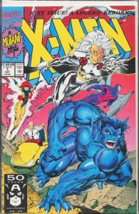X-Men #1 Storm and Beast Cover (1991) X-Men [Key Issue]