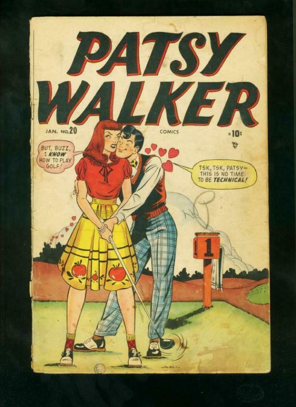 PATSY WALKER #20 1948-GOLF COVER-GEORGIE-CINDY-TIMELY COMICS-good