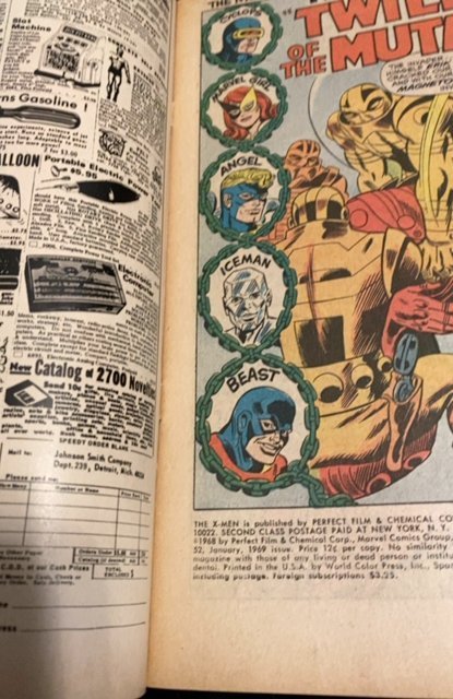 The X-Men #52 (1969)the twilight of mutants  VF