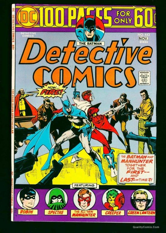 Detective Comics #443 VF- 7.5 Off White to White